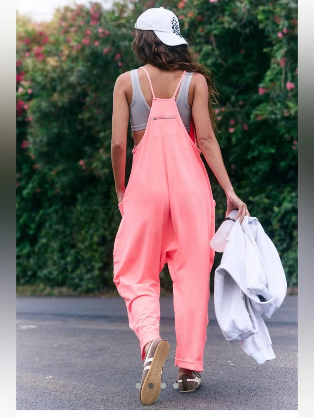 Free people Hot Shot Jumpsuit Peach - Picture 2 of 5